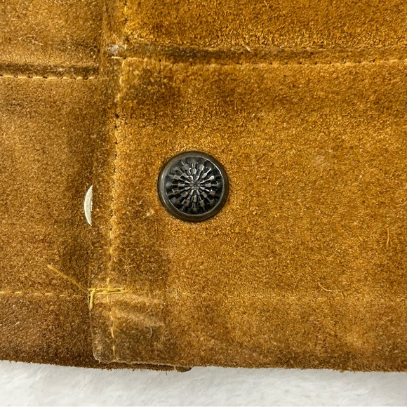 Vintage 60s/70s Gale-Sobel Sportswear Brown Suede Leather Trucker Jacket Size 52 - Picture 4 of 16